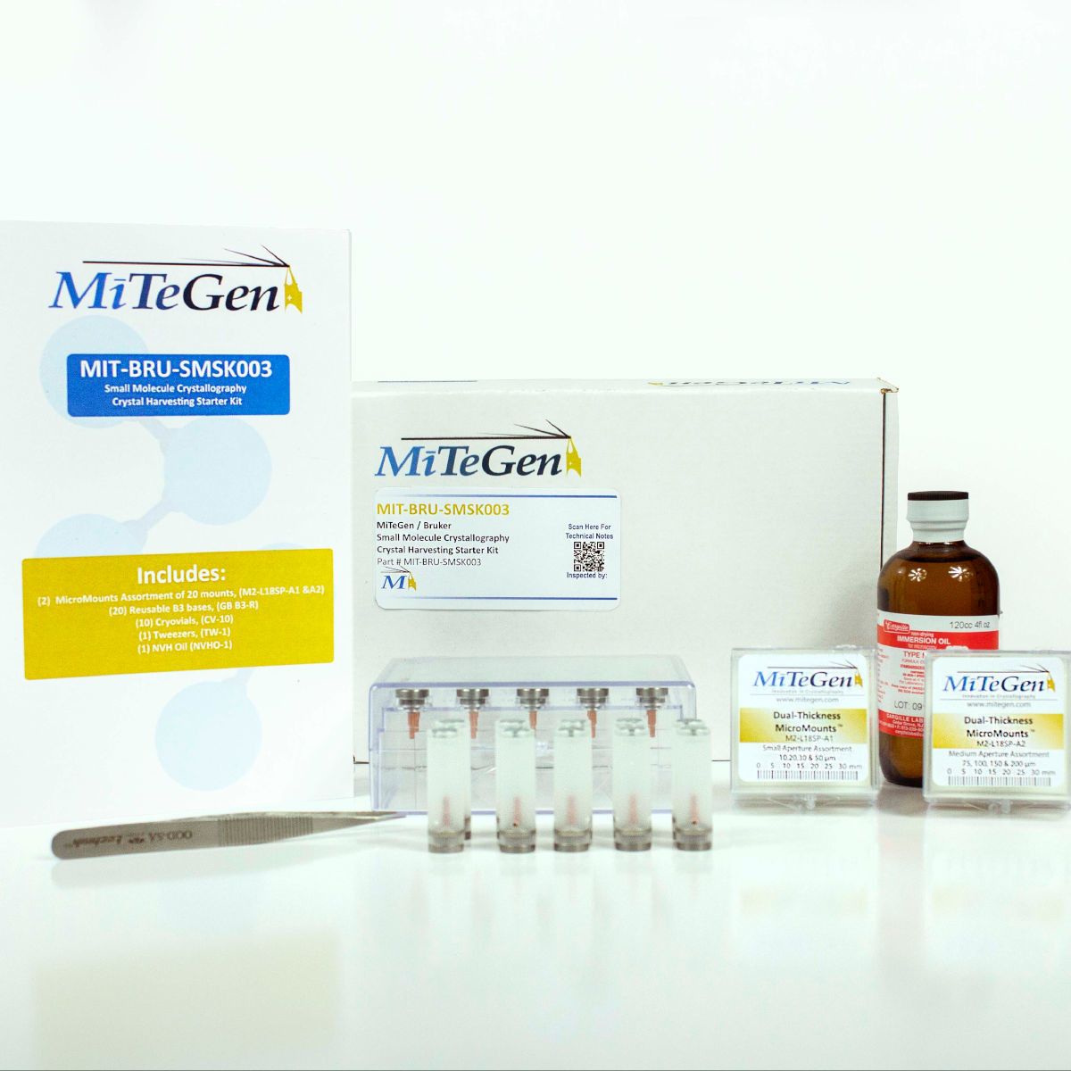 MicroMount Small Aperture Assortment -5 each of 10, 20, 30 and 50 micron aperture mounts; mounted on 18 mm rods