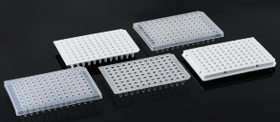 Amine Treated - 96 well plates - 8 Well Breakable Strips on single well holding frame - Clear PS