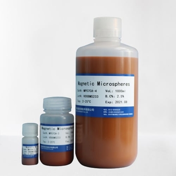 Fluorescent Carboxyl Magnetic Particles, High Iron, Yellow, 0.5%w/v,0.4-0.69µm, 2mL